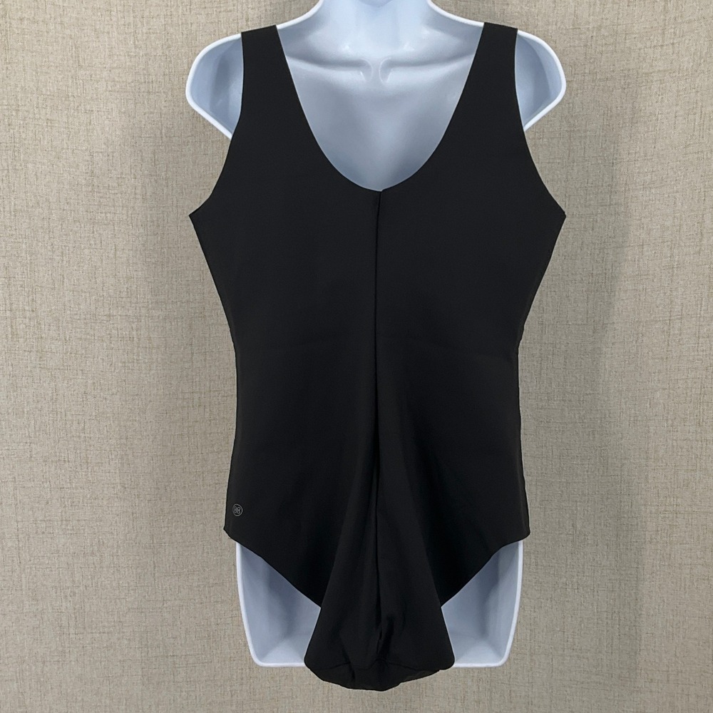 Honeylove Crossover Bodysuit Women 2X Black Nylon Shapewear Minimalist - Picture 2 of 11